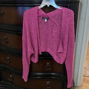Urban Outfitters Fuchsia Knit Cardigan